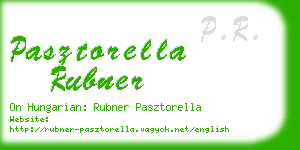 pasztorella rubner business card